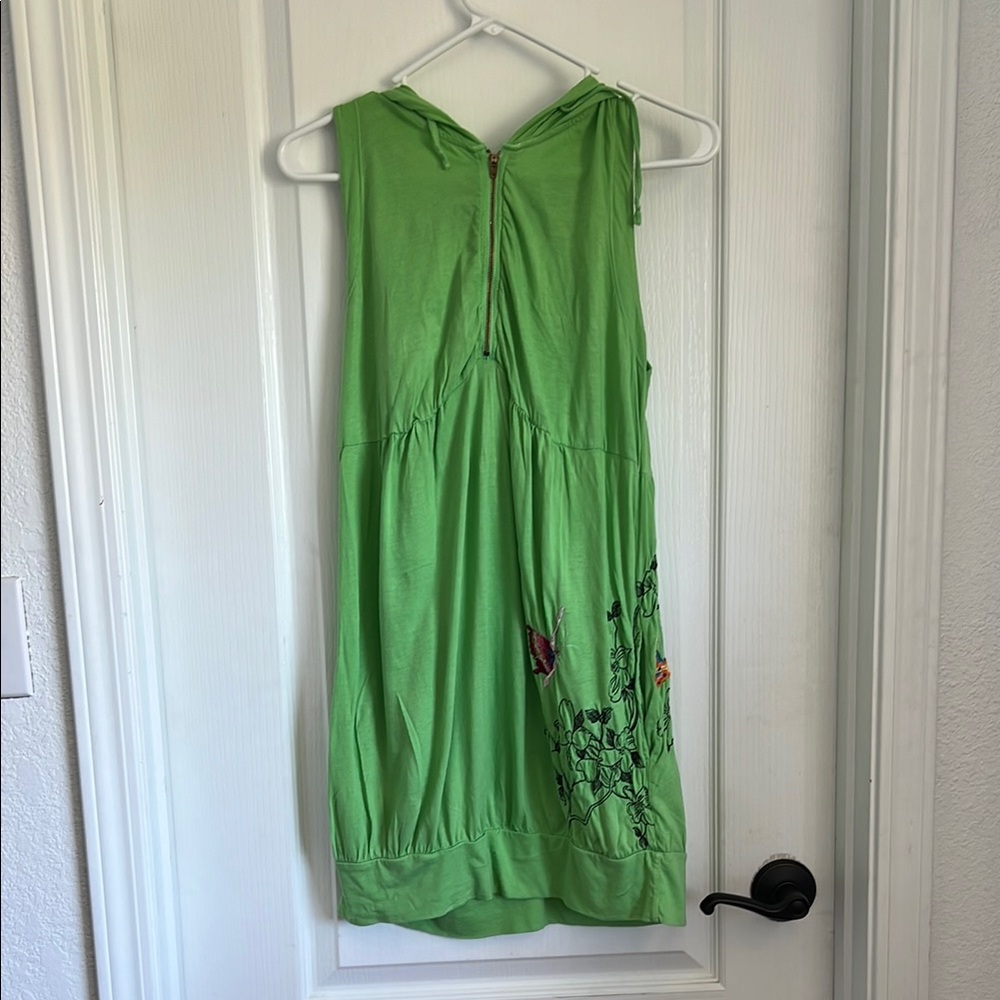 Johnny Was Green Sleeveless Dress